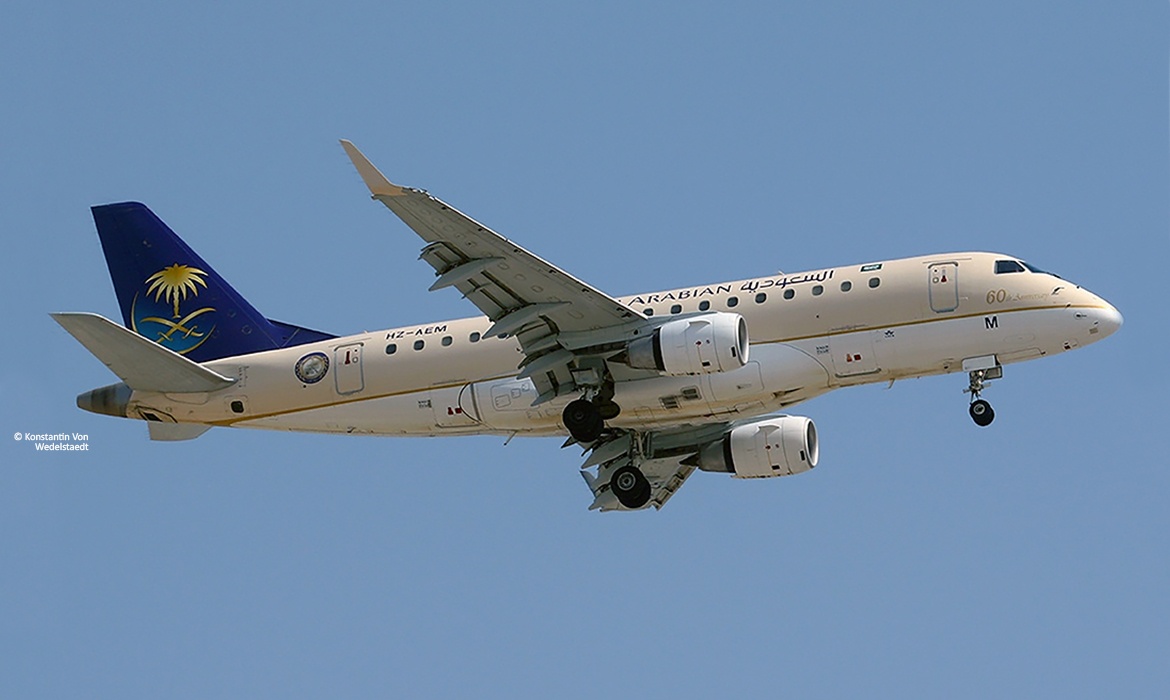 Airstream Selected By Saudia To Remarket Embraer E-170LR’s