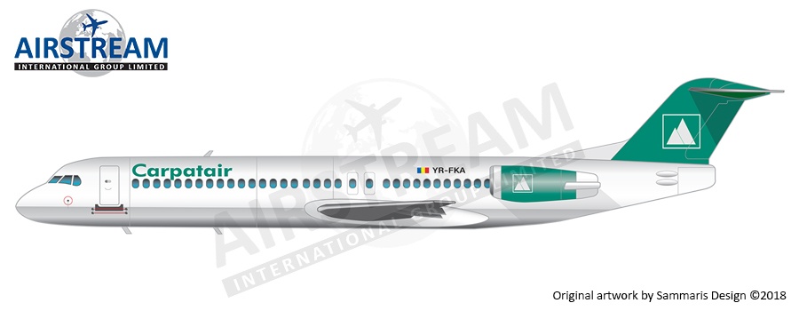 F100 Lease to KLM CityHopper on behalf of Carpatair S.A.